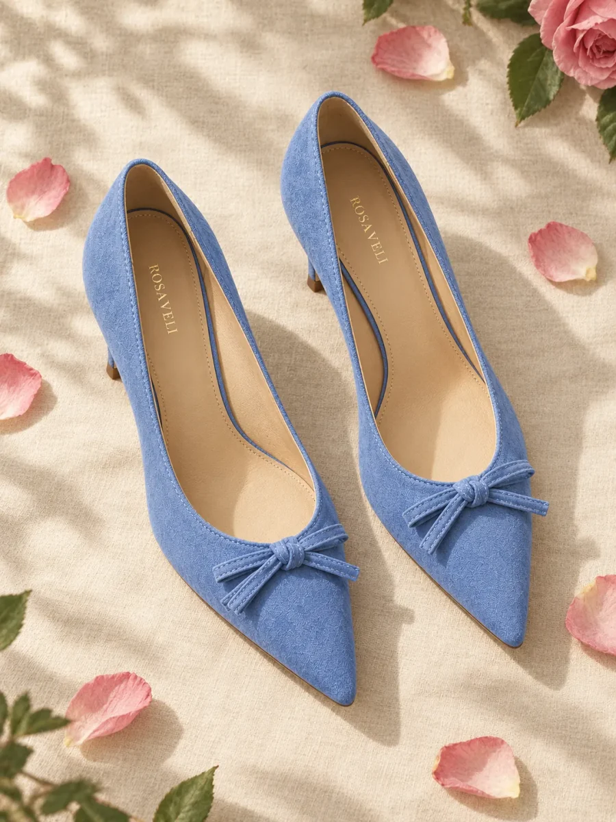 Iris Bow Kitten Heel, top view of the insoles