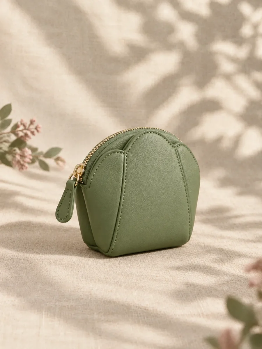 Petal Coin Pouch, back view