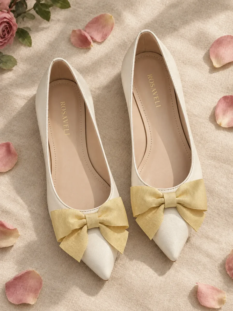 Primrose Bow Flat, top view of the insoles