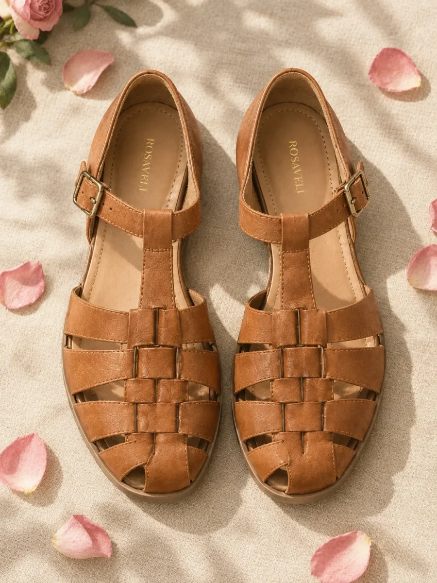 Trellis Fisherman Sandal, top view of the insoles