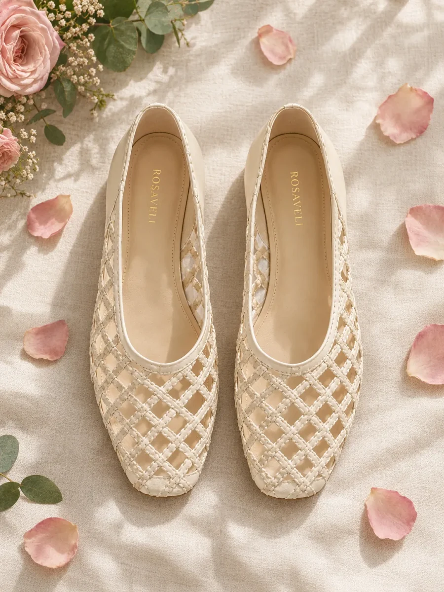 Trellis Lattice Flat, top view of the insoles