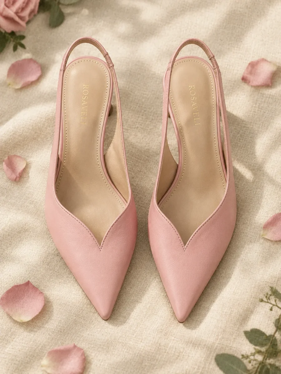 Tulip Kitten Slingback, top view of the insoles